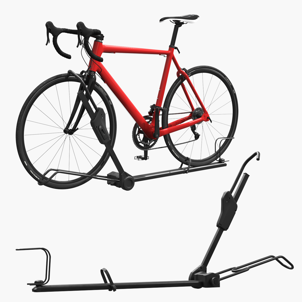 Bicycle Rack 3D model preview