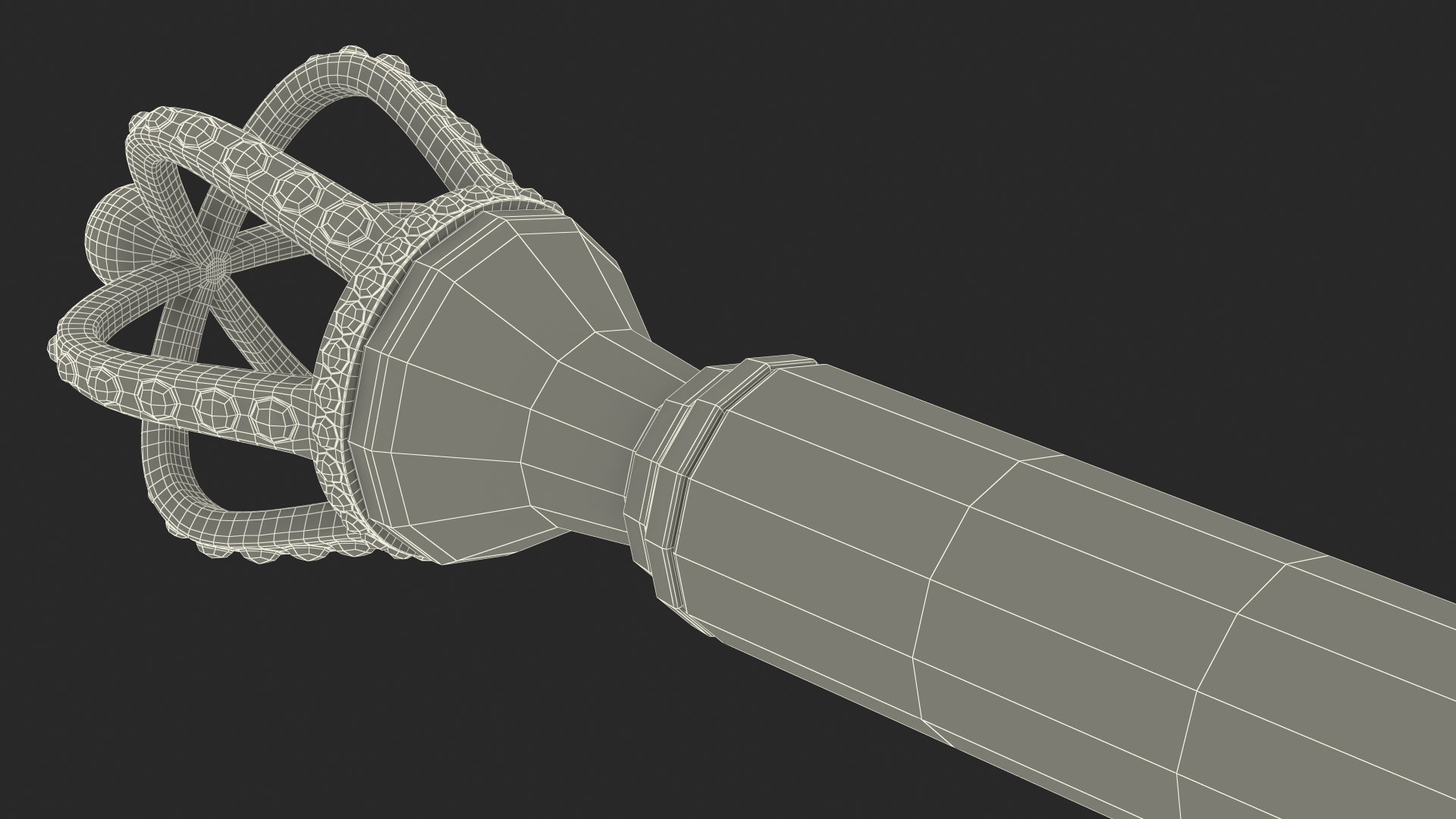 Ballpoint Pen with Crown Blue 3D model