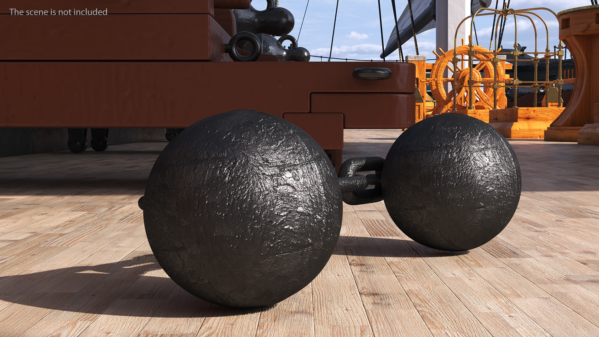 Double Core Chain Cannon Shot 3D model