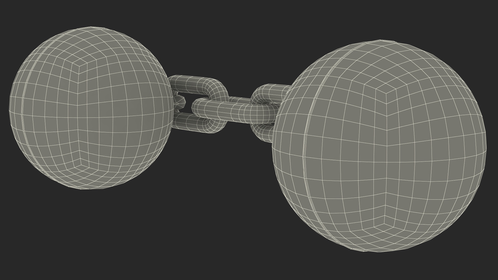 Double Core Chain Cannon Shot 3D model