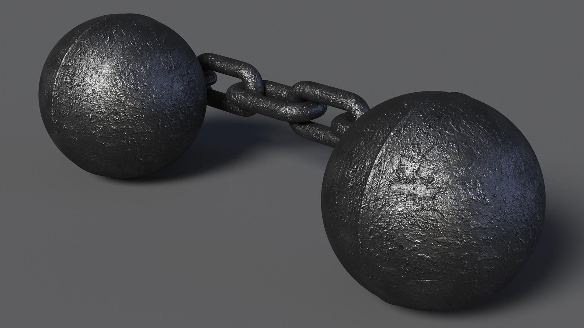 Double Core Chain Cannon Shot 3D model