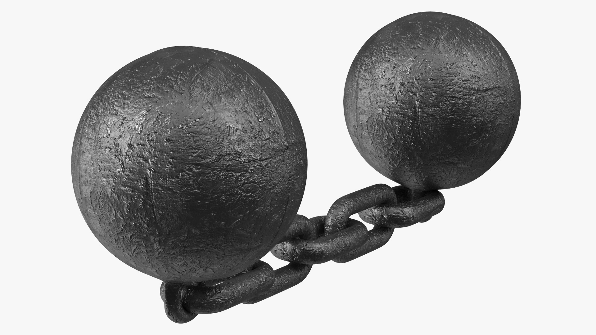 Double Core Chain Cannon Shot 3D model