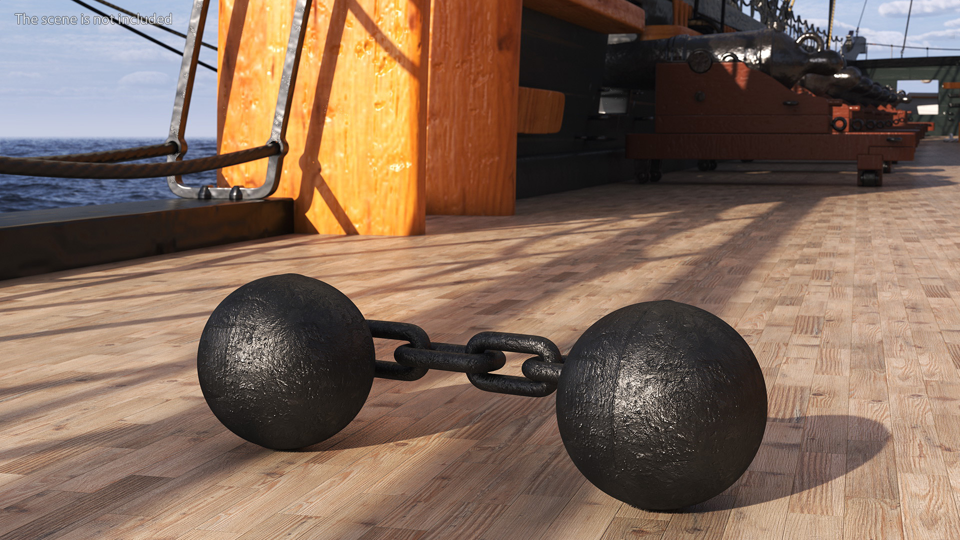 Double Core Chain Cannon Shot 3D model