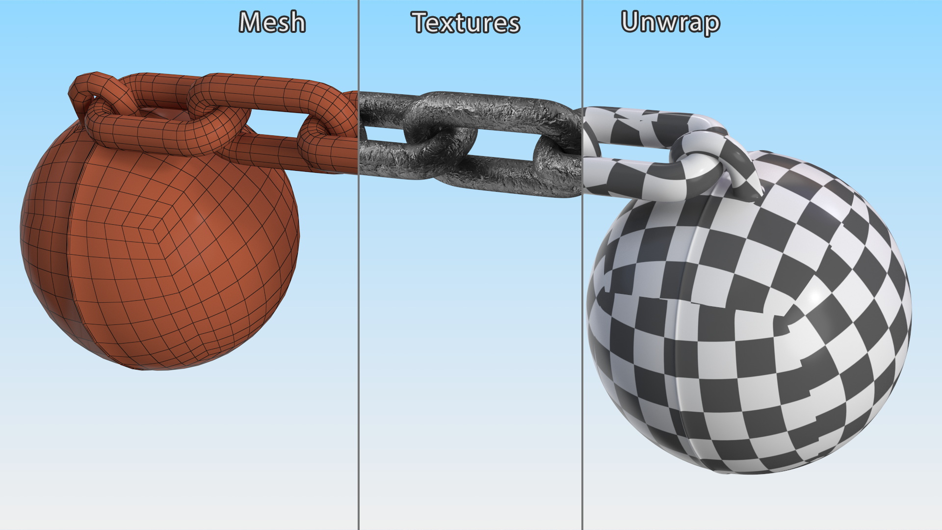 Double Core Chain Cannon Shot 3D model