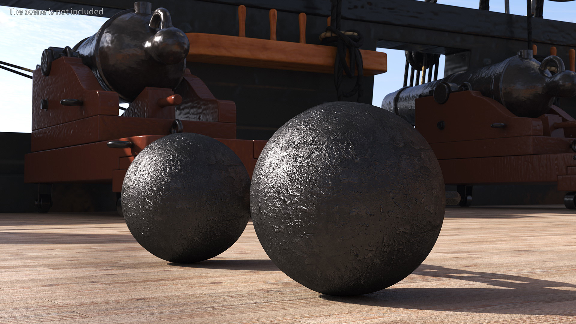 Double Core Chain Cannon Shot 3D model