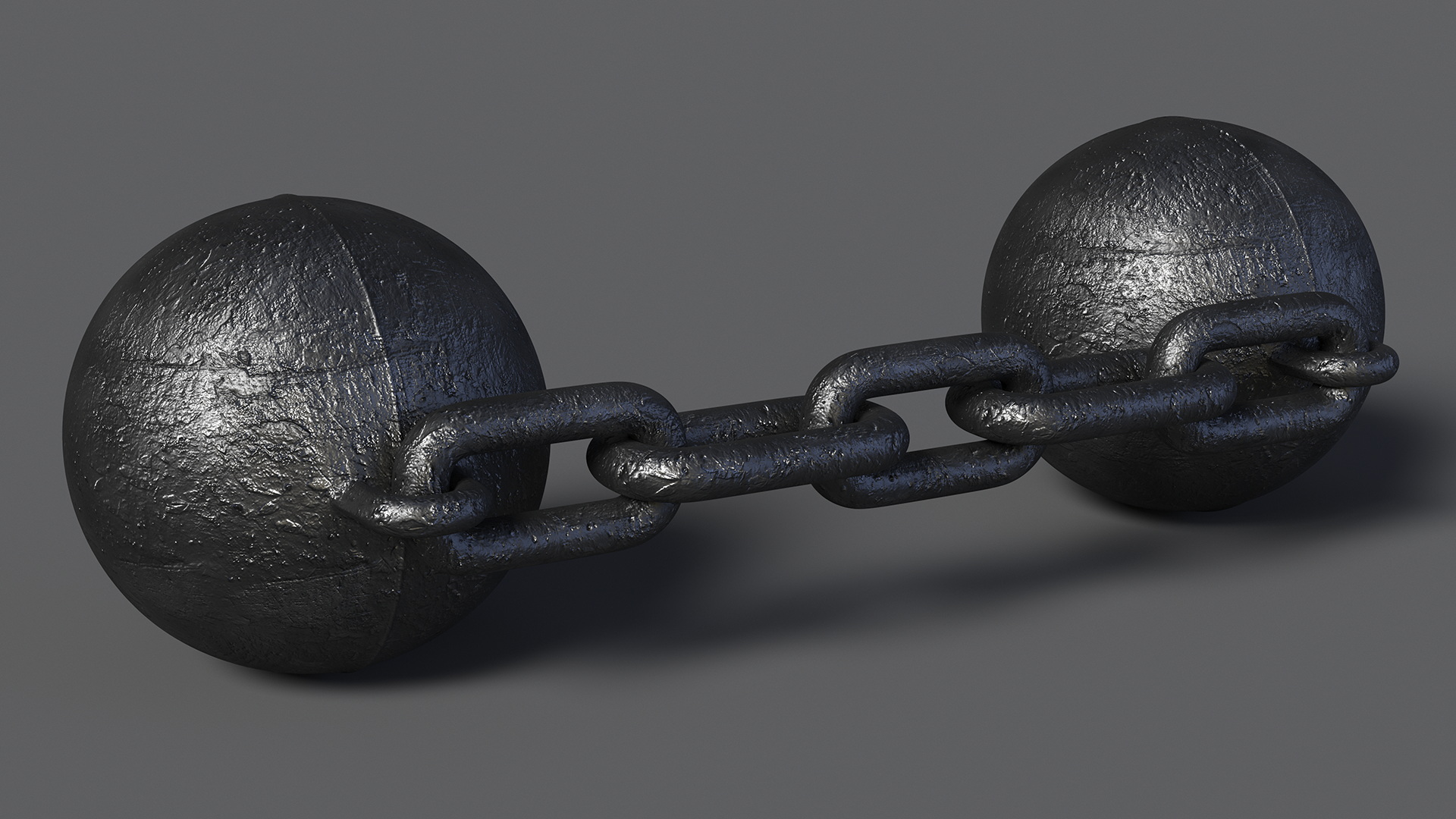 Double Core Chain Cannon Shot 3D model
