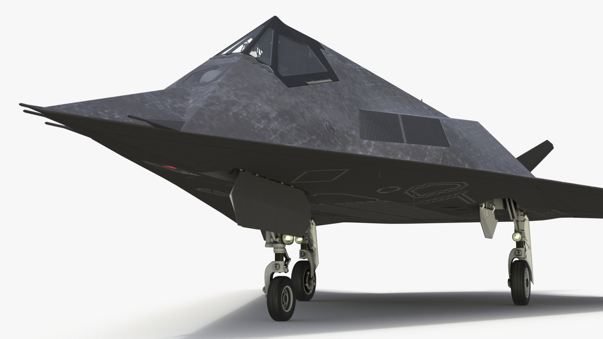 Combat Stealth Fighter Jet Simplified 3D