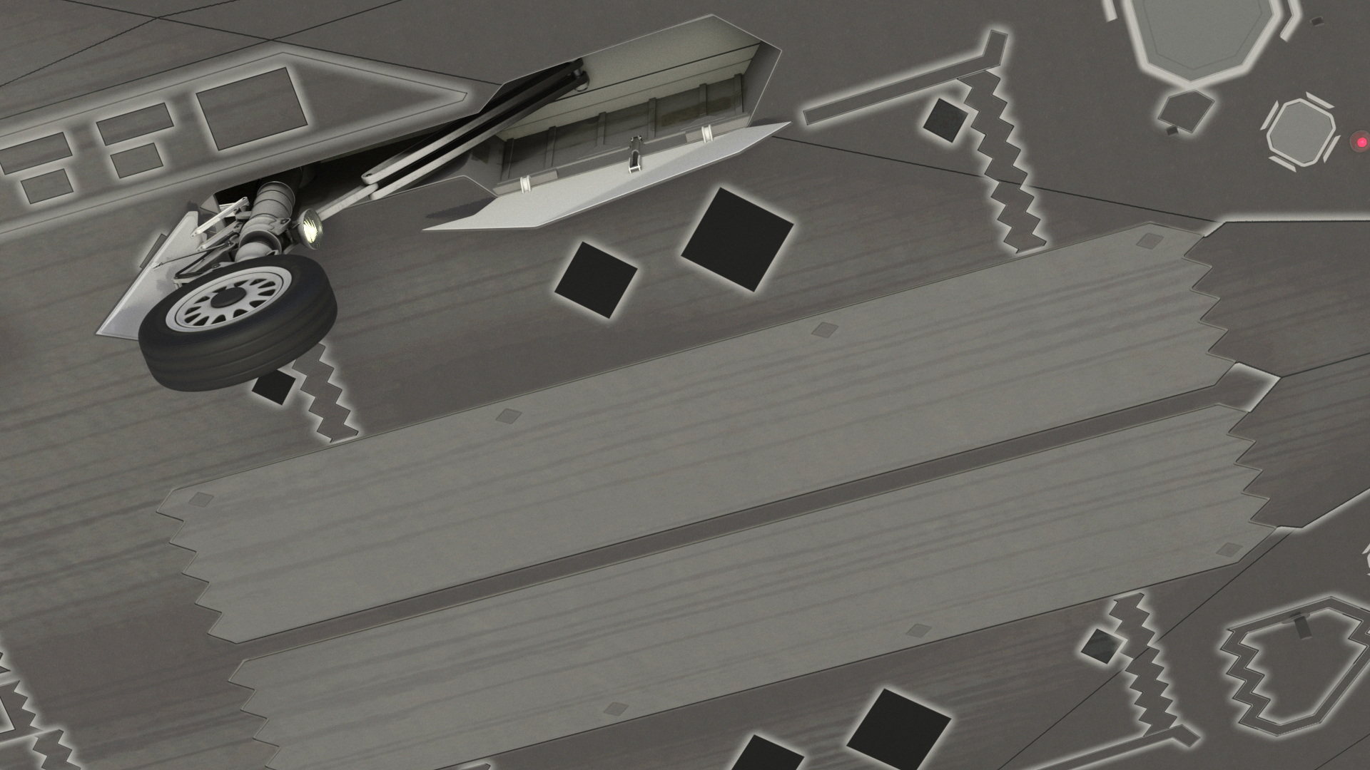 Combat Stealth Fighter Jet Simplified 3D