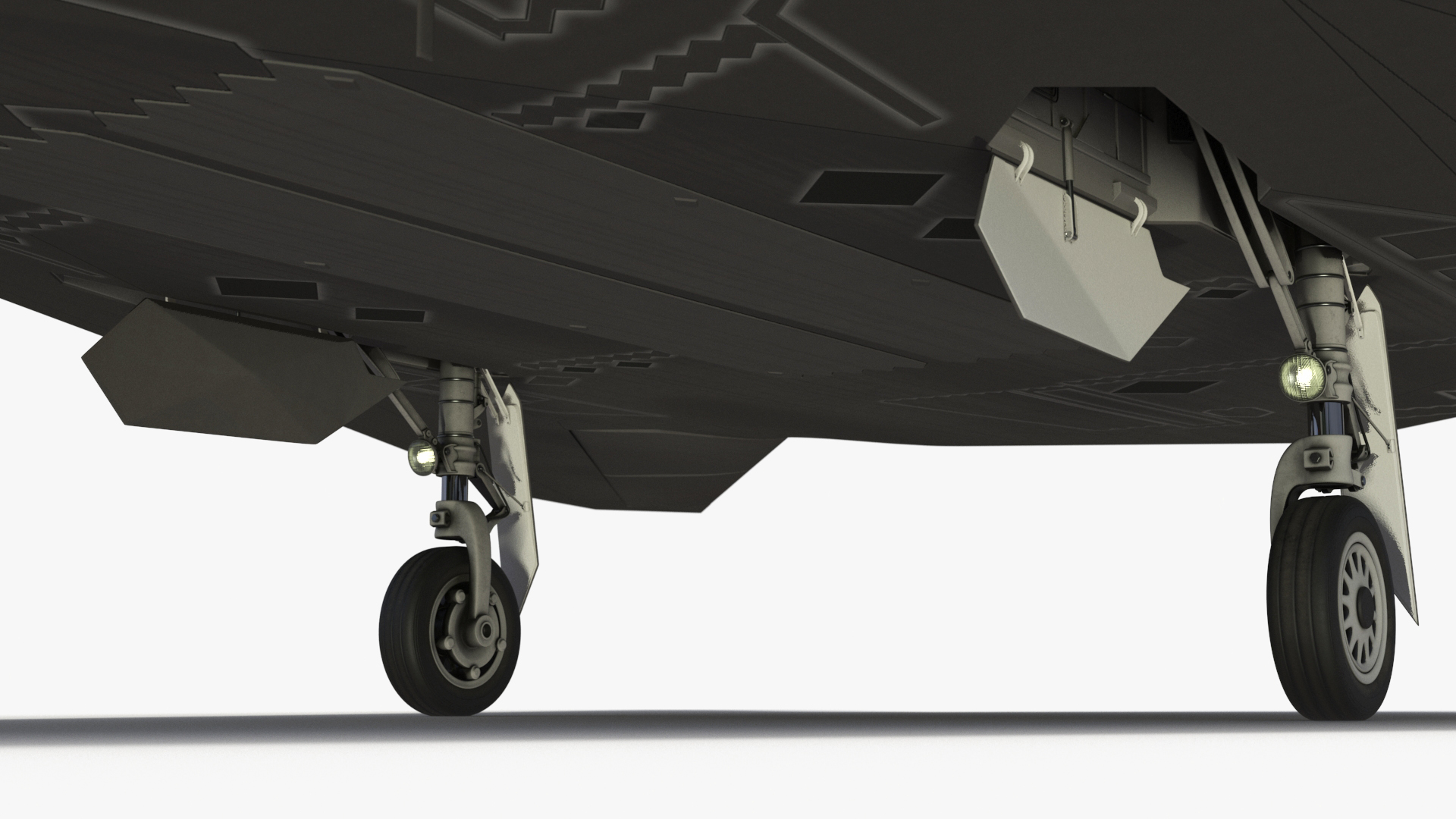 Combat Stealth Fighter Jet Simplified 3D