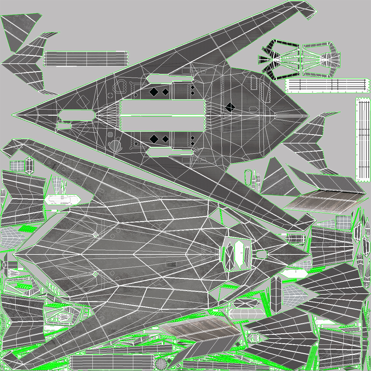 Combat Stealth Fighter Jet Simplified 3D