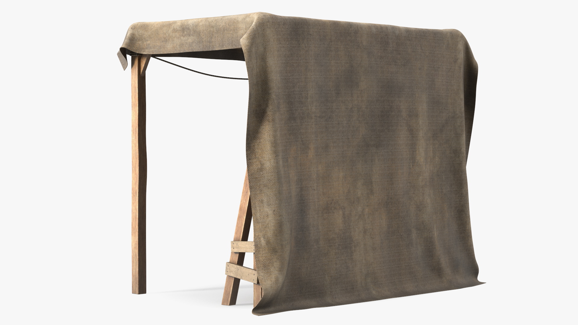 3D Rustic Awning Shelter