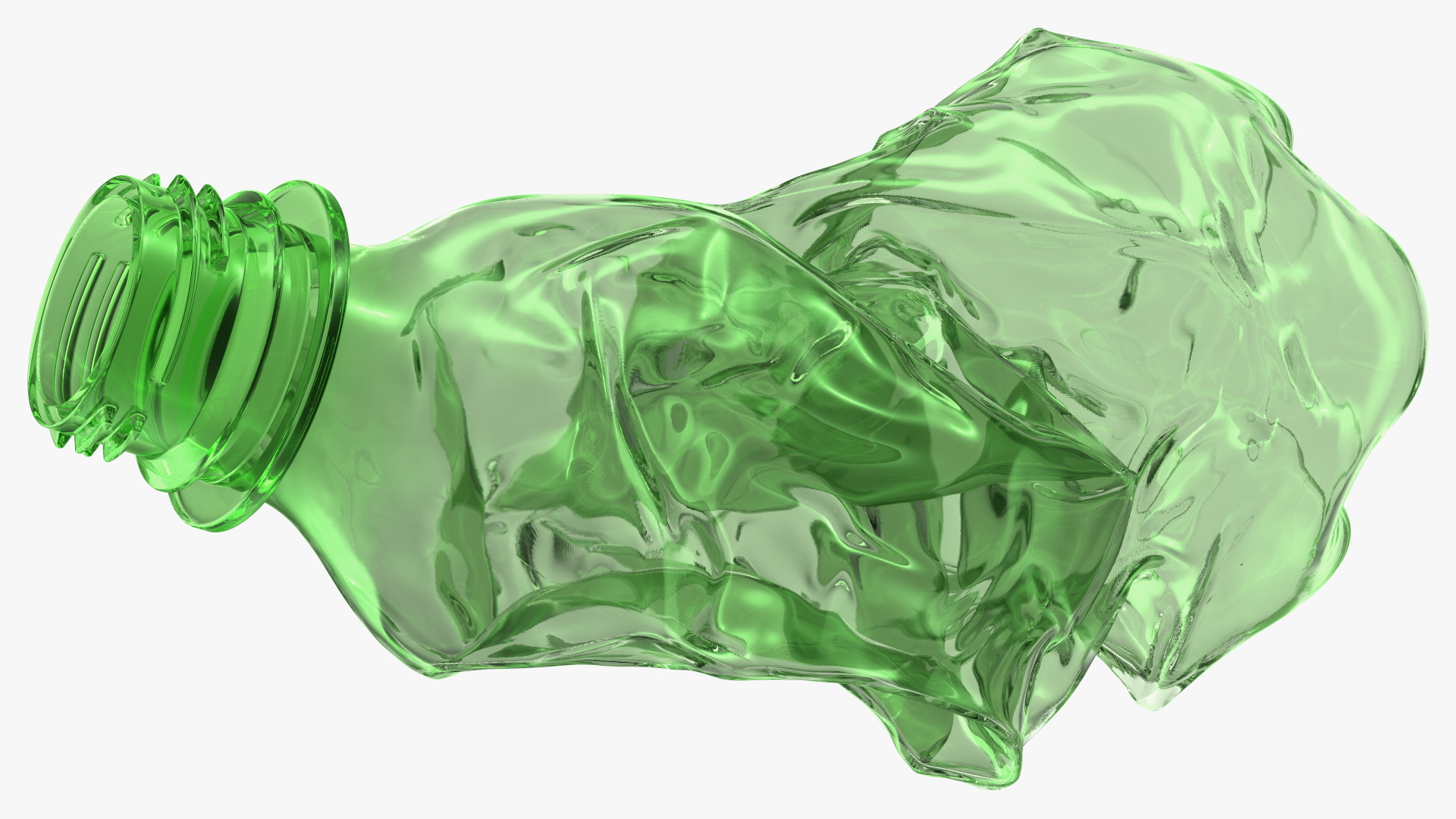 Crushed Plastic Bottle 3D