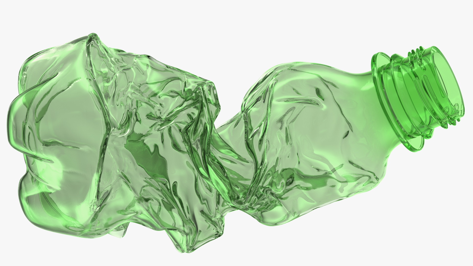 Crushed Plastic Bottle 3D