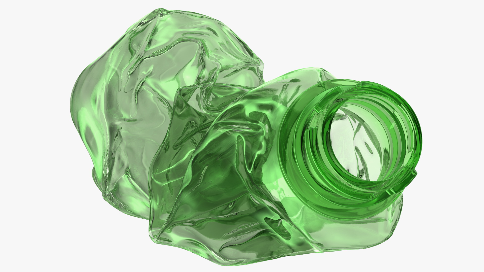 Crushed Plastic Bottle 3D