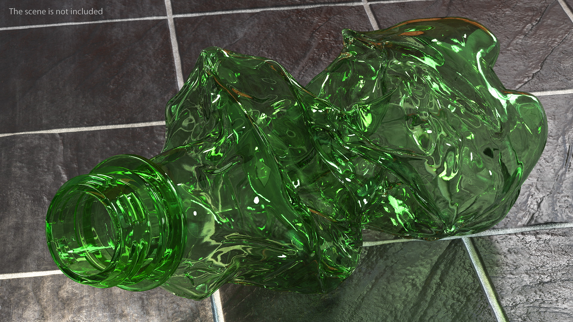 Crushed Plastic Bottle 3D