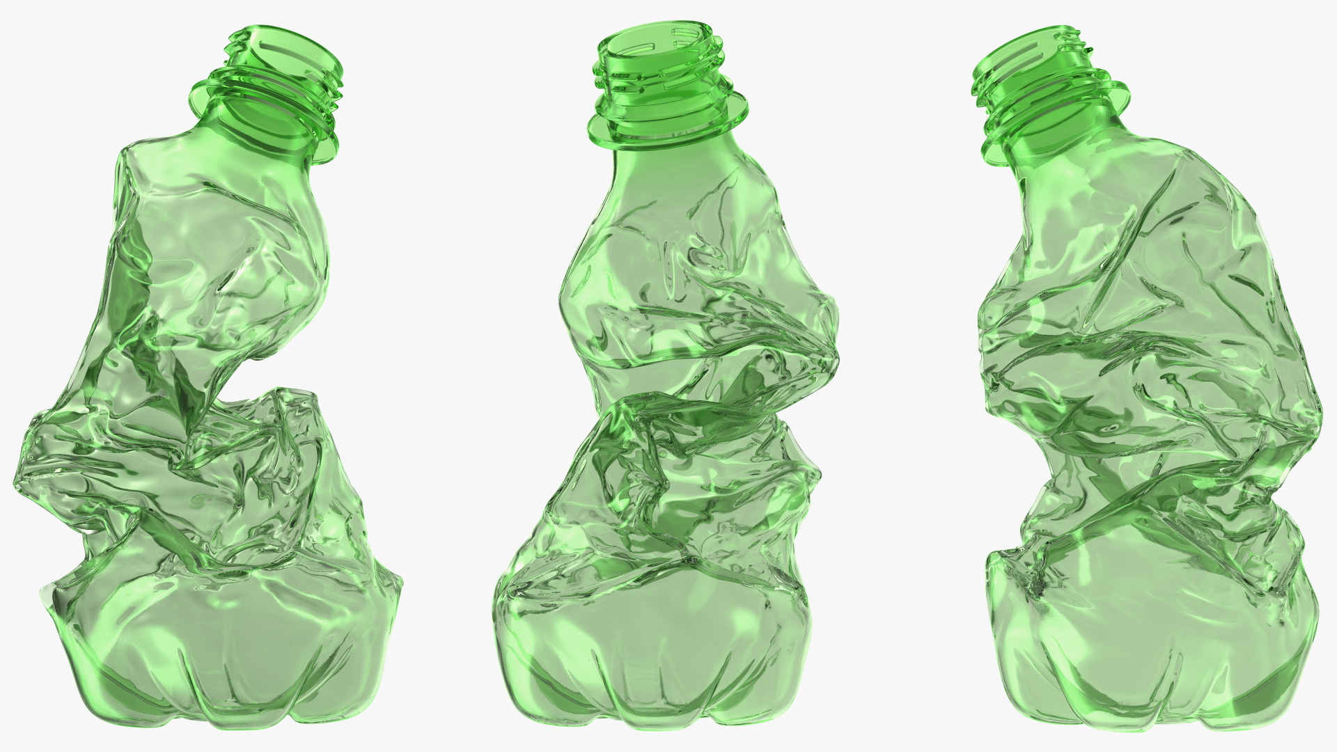Crushed Plastic Bottle 3D