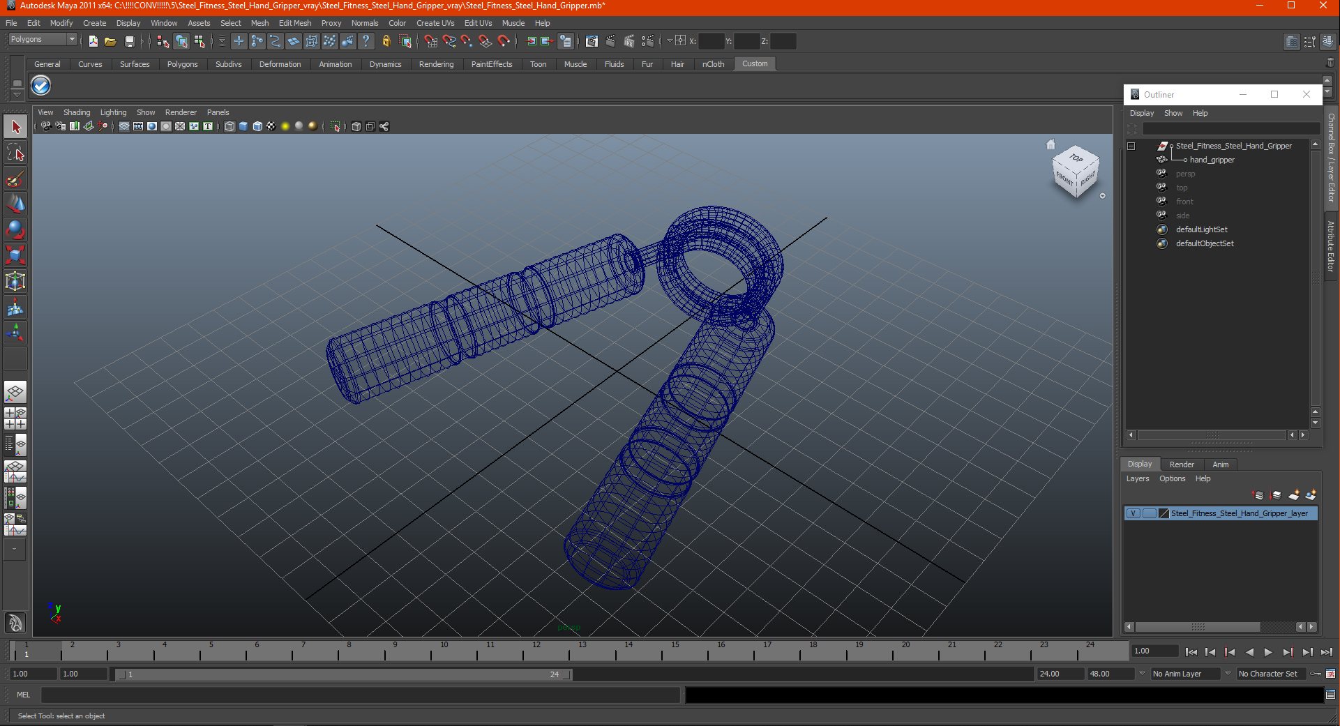 Steel Fitness Steel Hand Gripper 3D
