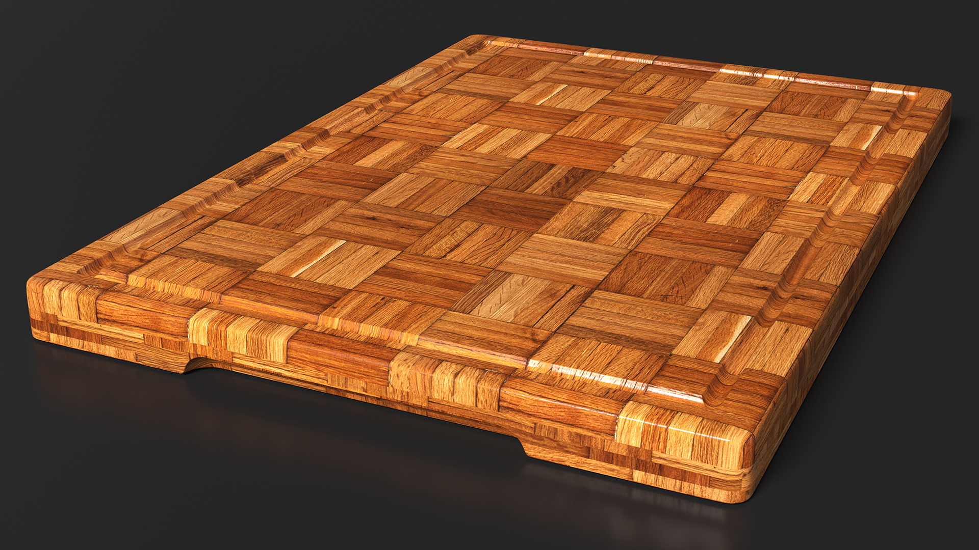 3D Bamboo Cutting Boards with Holder Dark model
