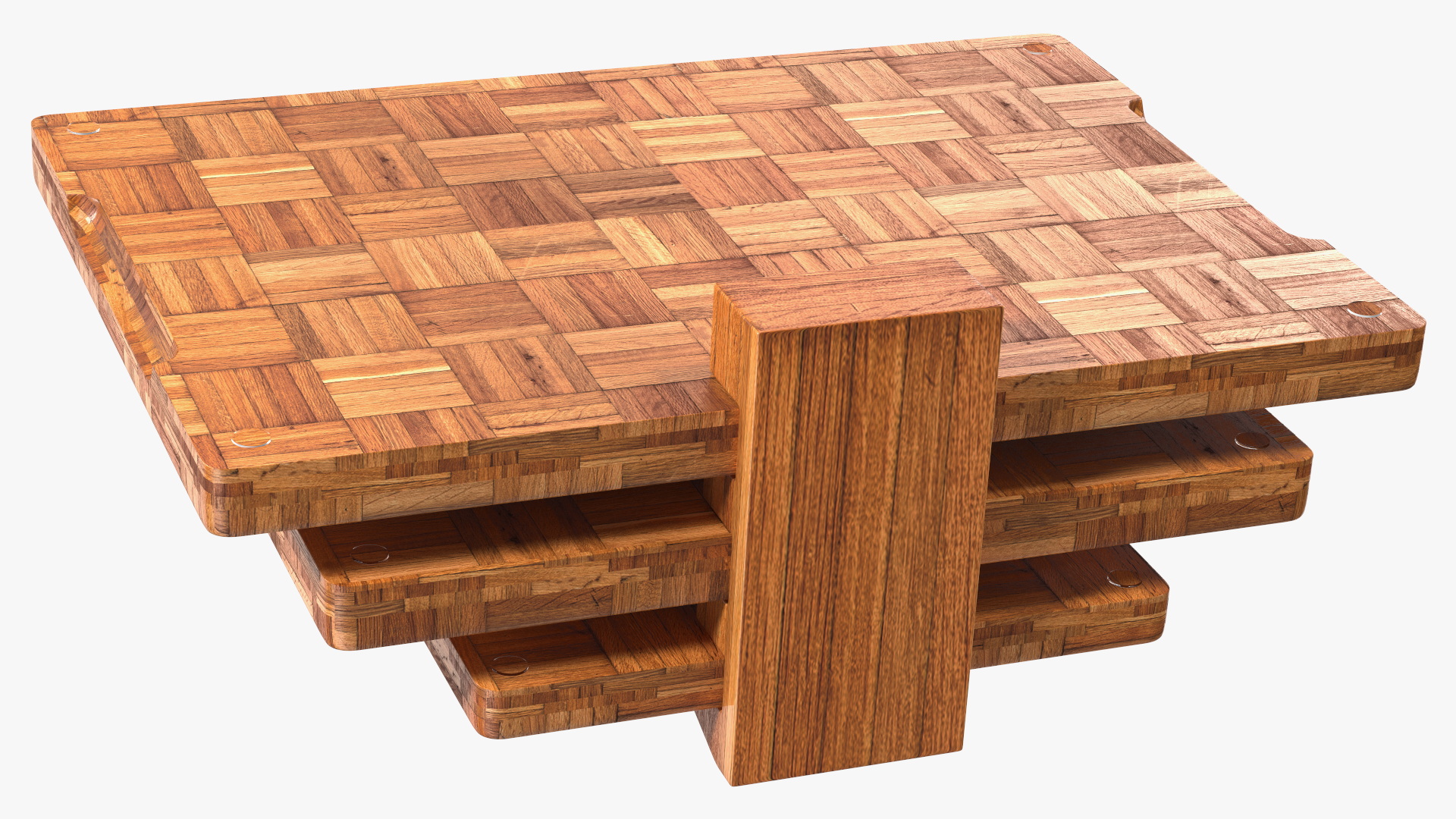 3D Bamboo Cutting Boards with Holder Dark model