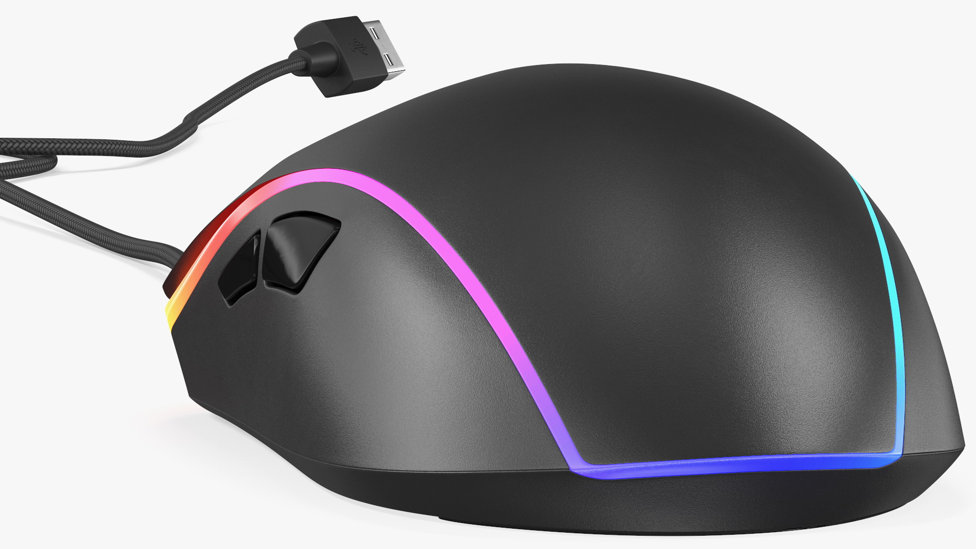 3D model Gaming Mouse with RGB Mouse Pad Set