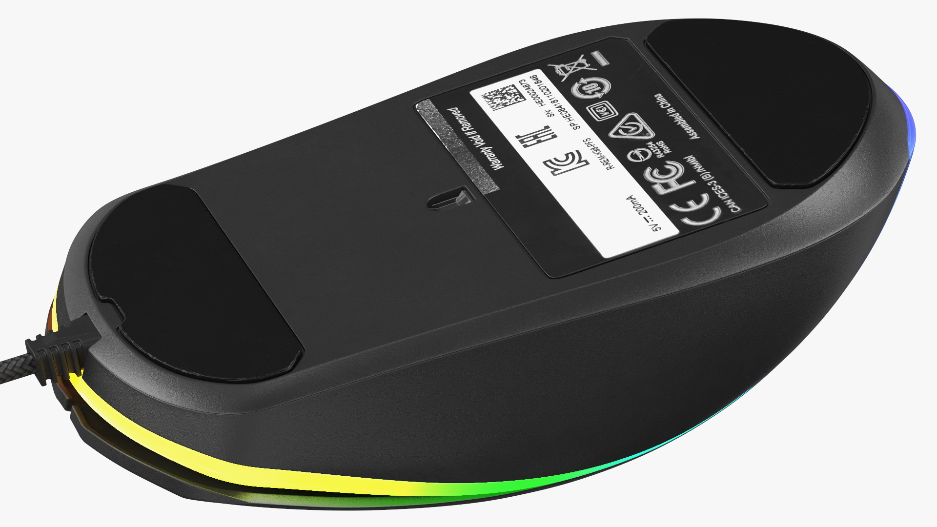 3D model Gaming Mouse with RGB Mouse Pad Set