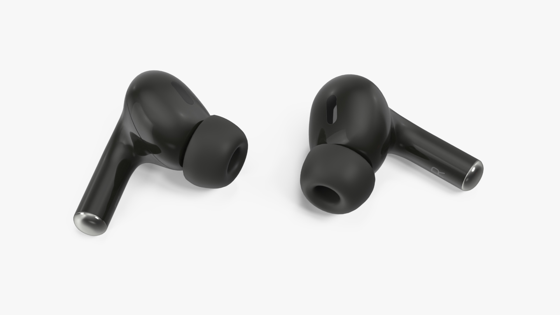 3D Wireless Headphones with Charging Station USB-C Black model