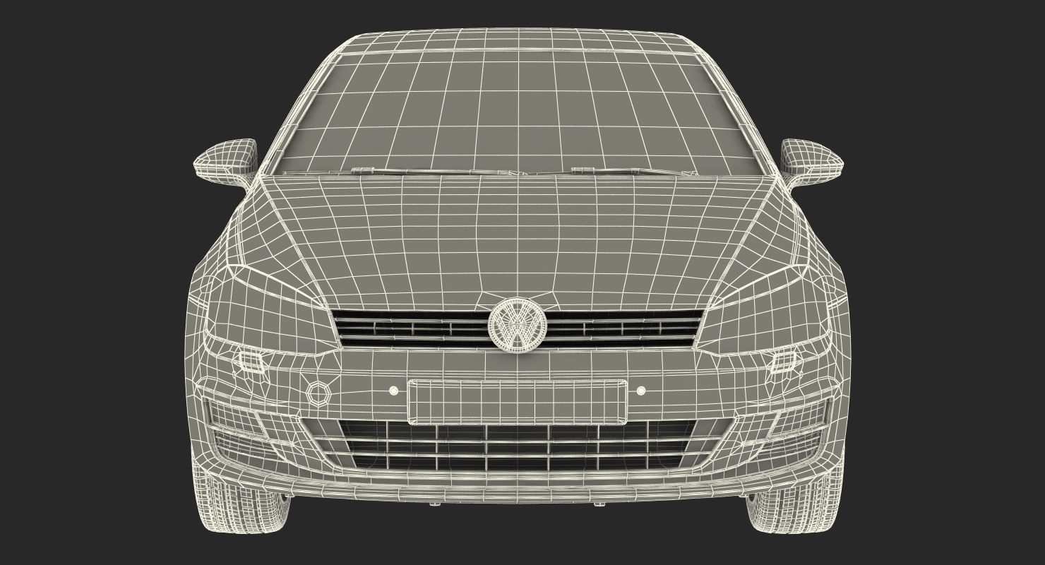 3D Volkswagen Golf 2017 Simple Interior