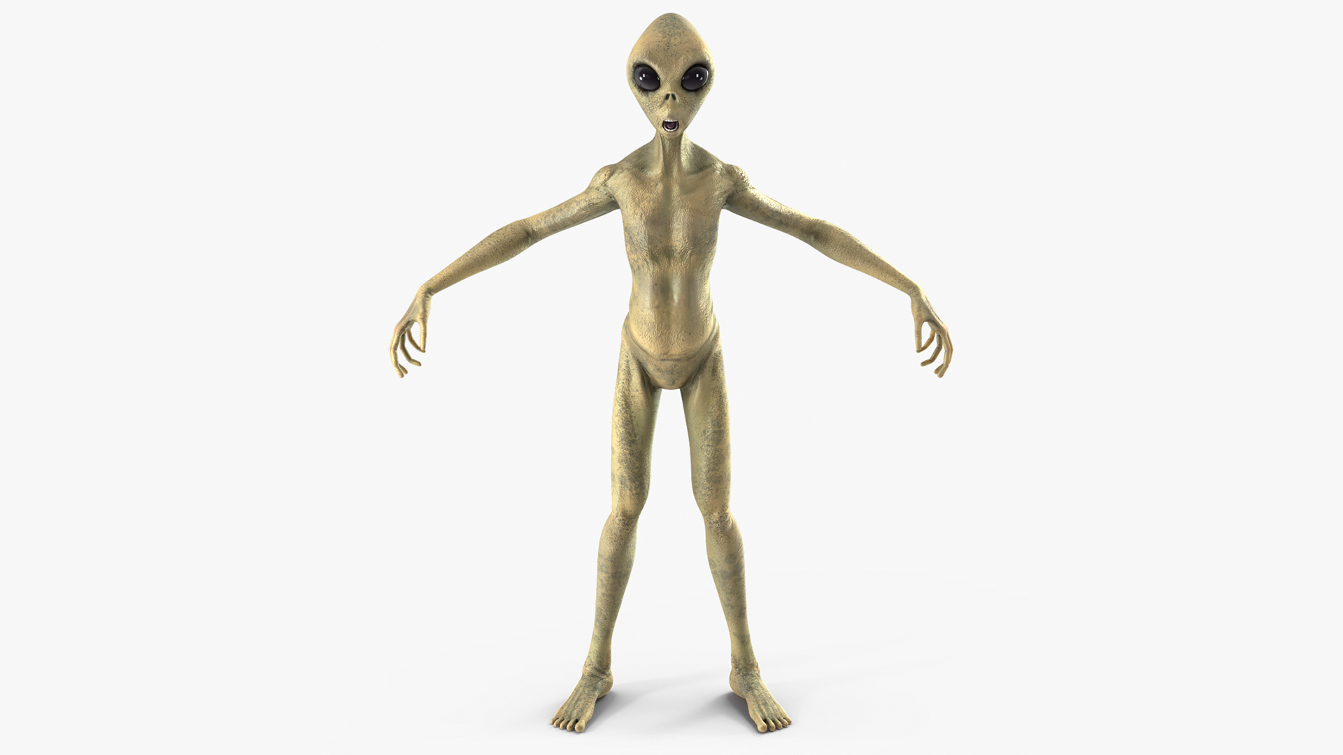3D Humanoid Alien Creature model