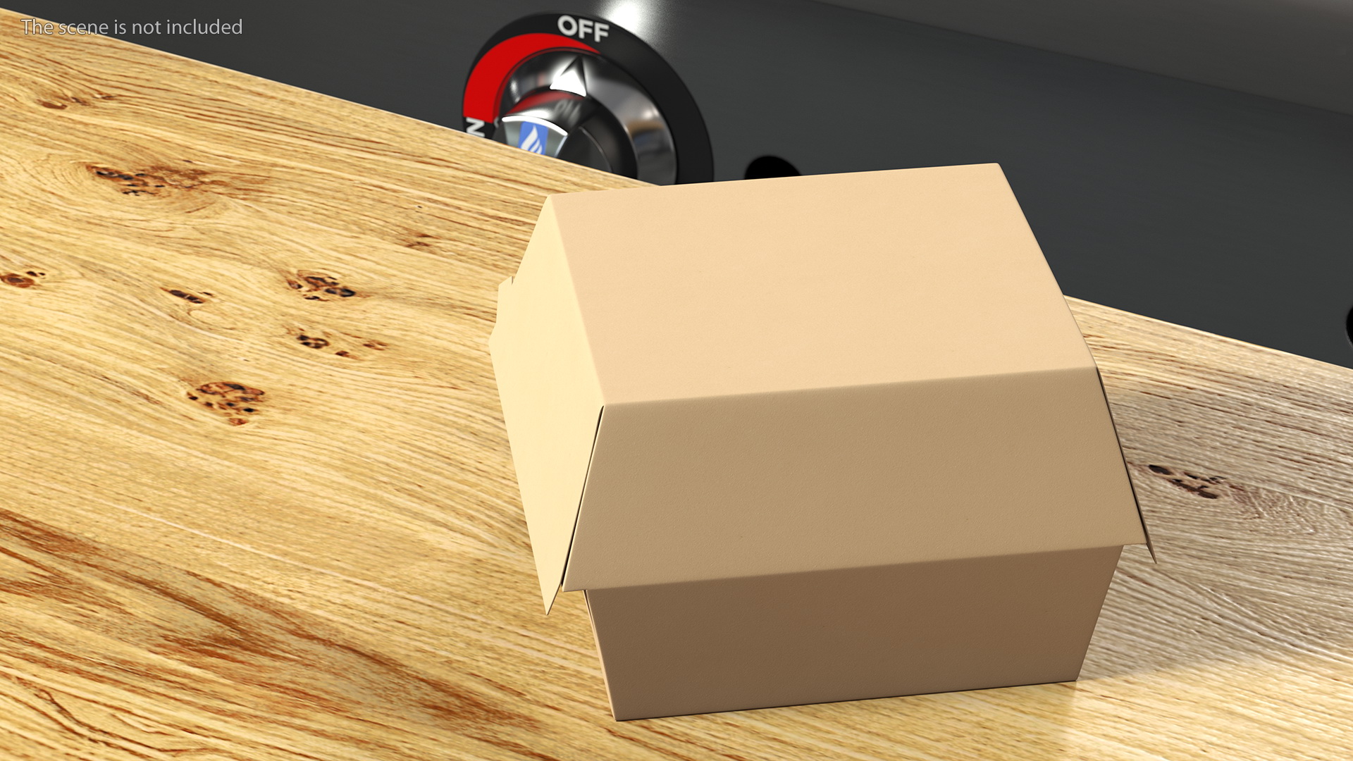 3D Burger Box Closed Brown model
