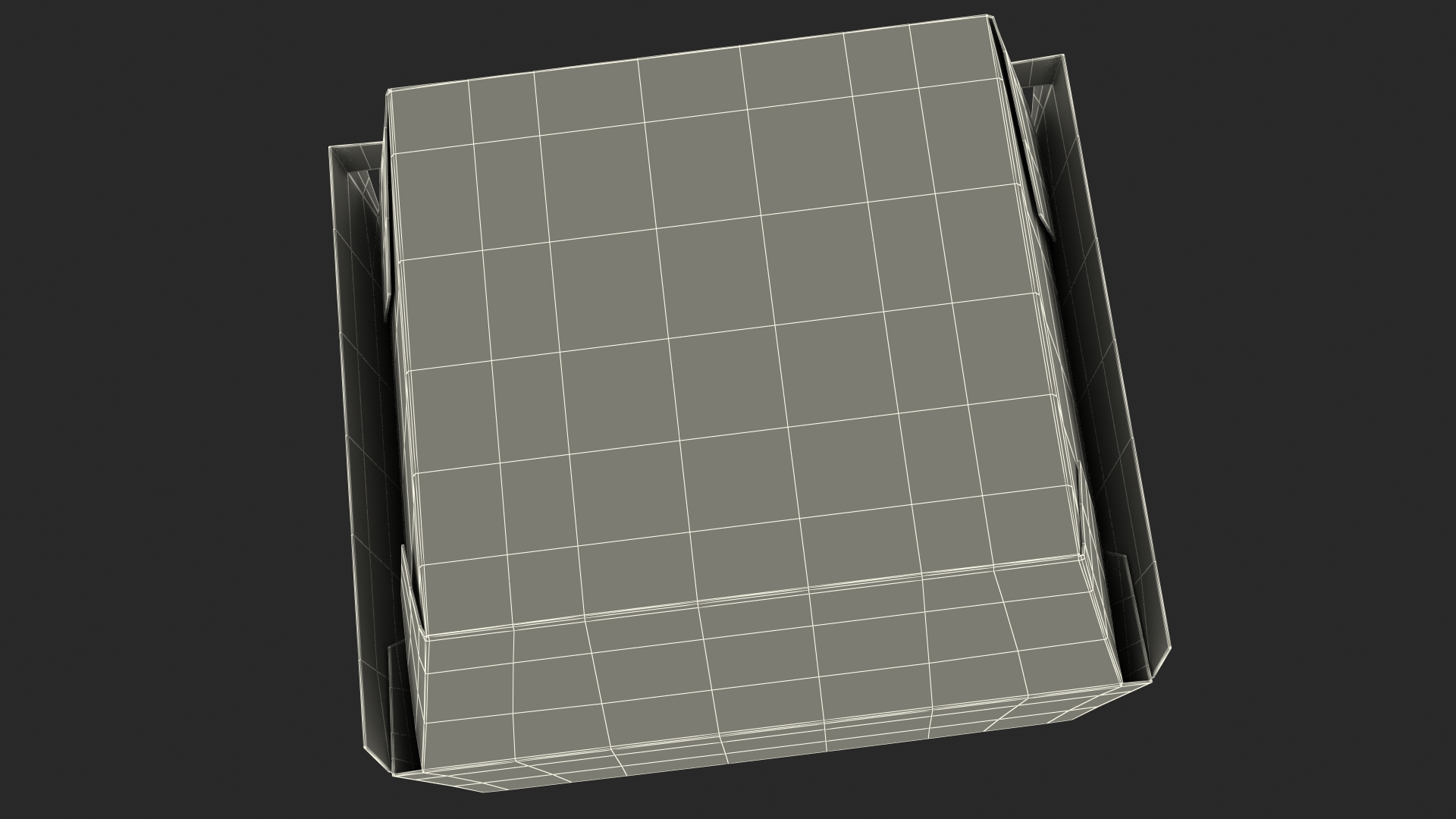 3D Burger Box Closed Brown model