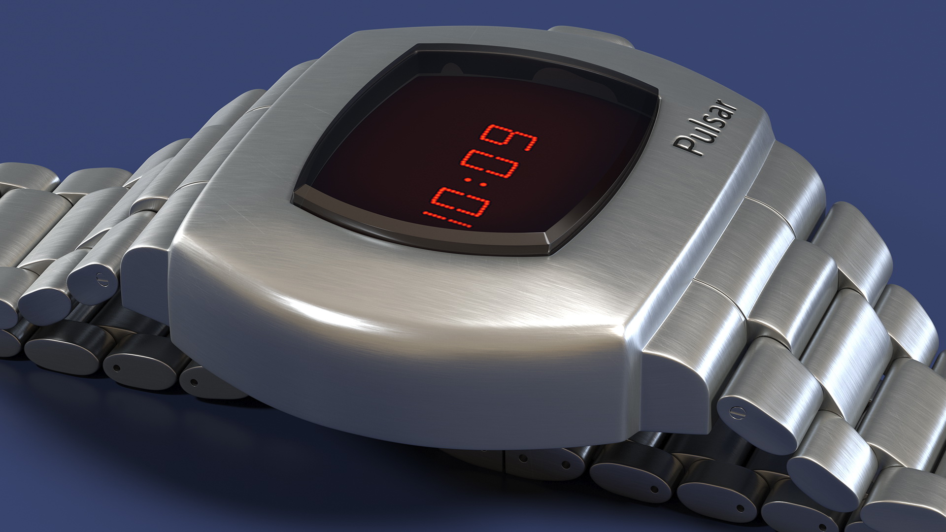 3D model Hamilton PSR 1970 Wrist Watch Lying