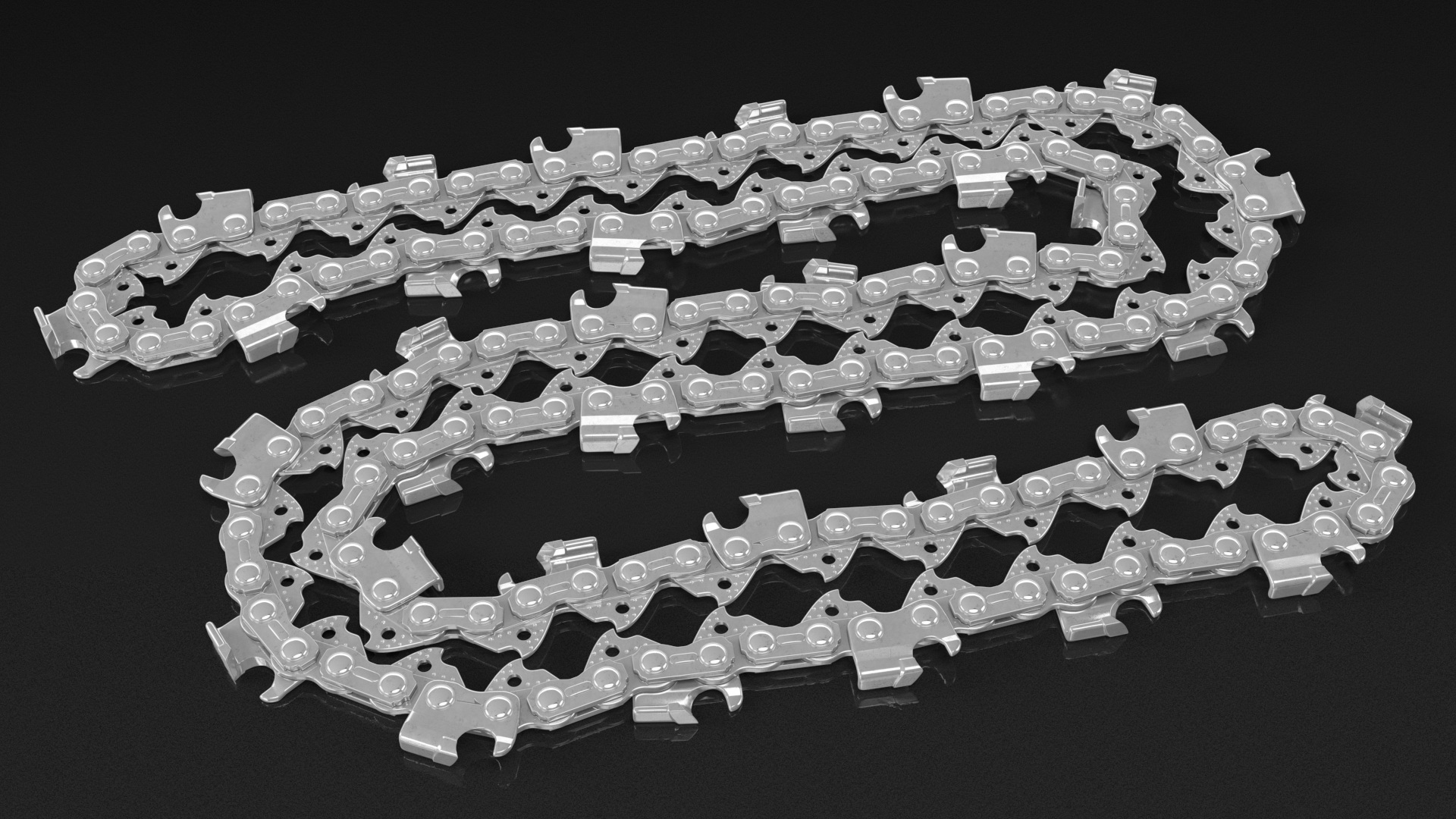 3D Steel Chain for Chainsaw Folded