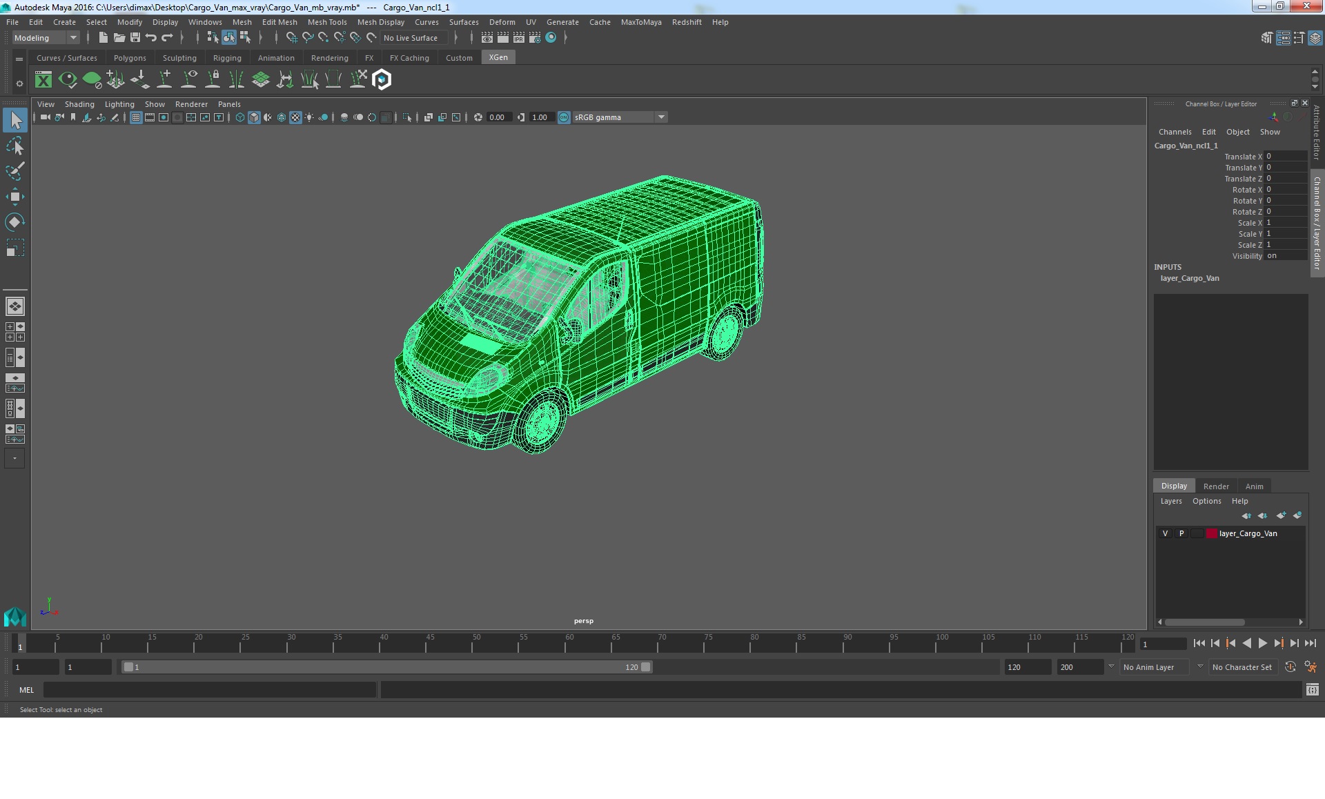 Cargo Van 3D model