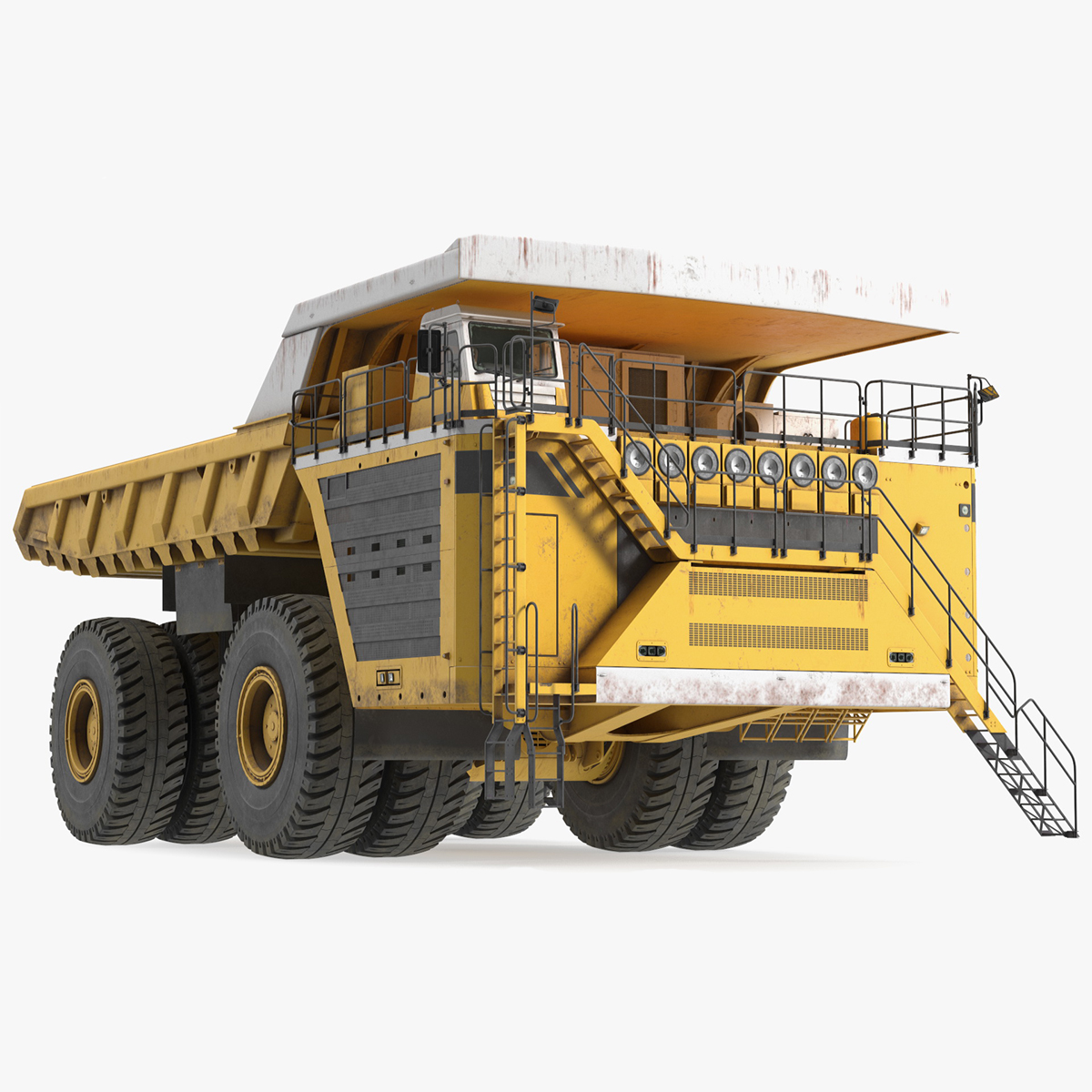 Ultra Class Haul Truck Dirty Rigged for Cinema 4D 3D model