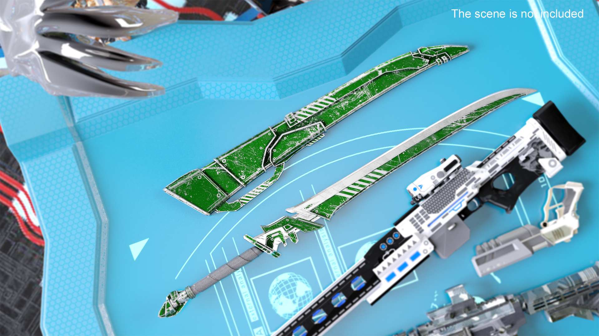 3D Futuristic Sword