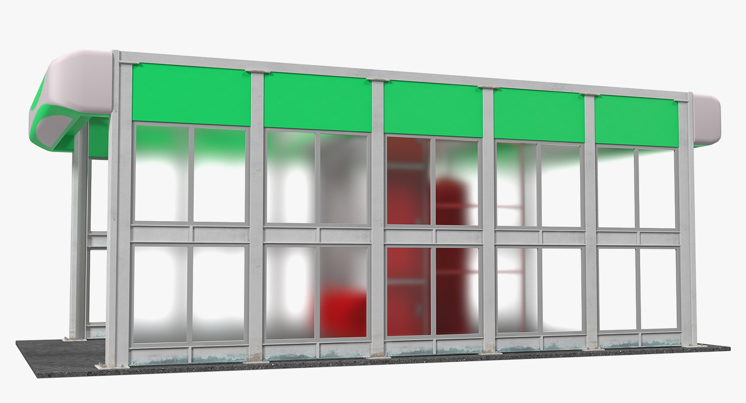 Automatic Vehicle Wash System Generic Rigged 3D model