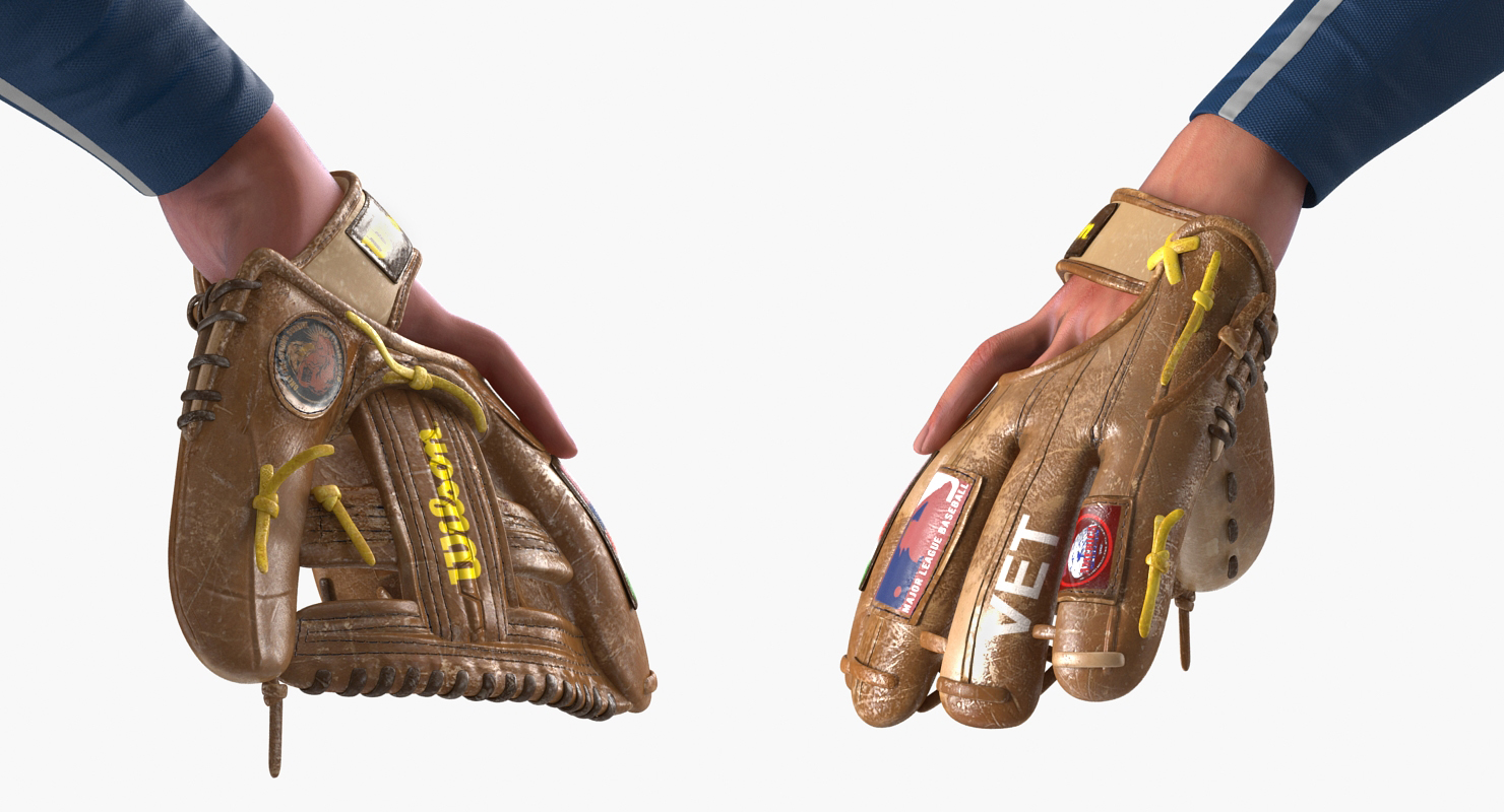 3D Baseball Player Rigged Twins model