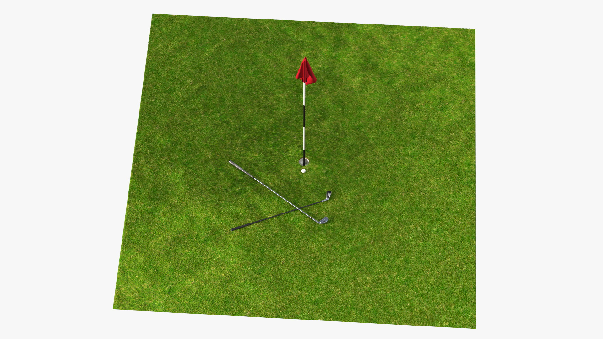 Golf Hole Sport Fur 3D model