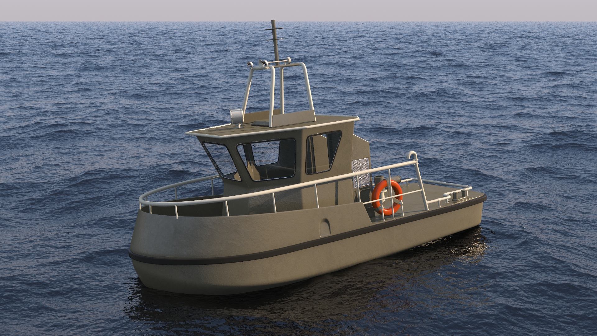 Boat on stands 3D model