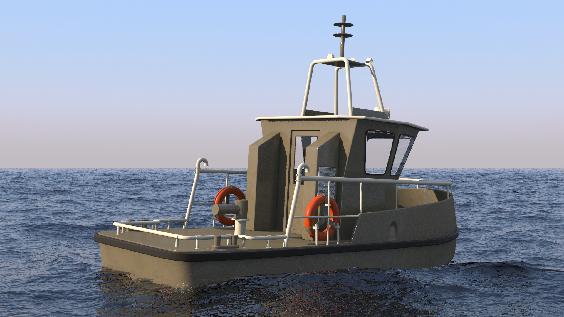 Boat on stands 3D model