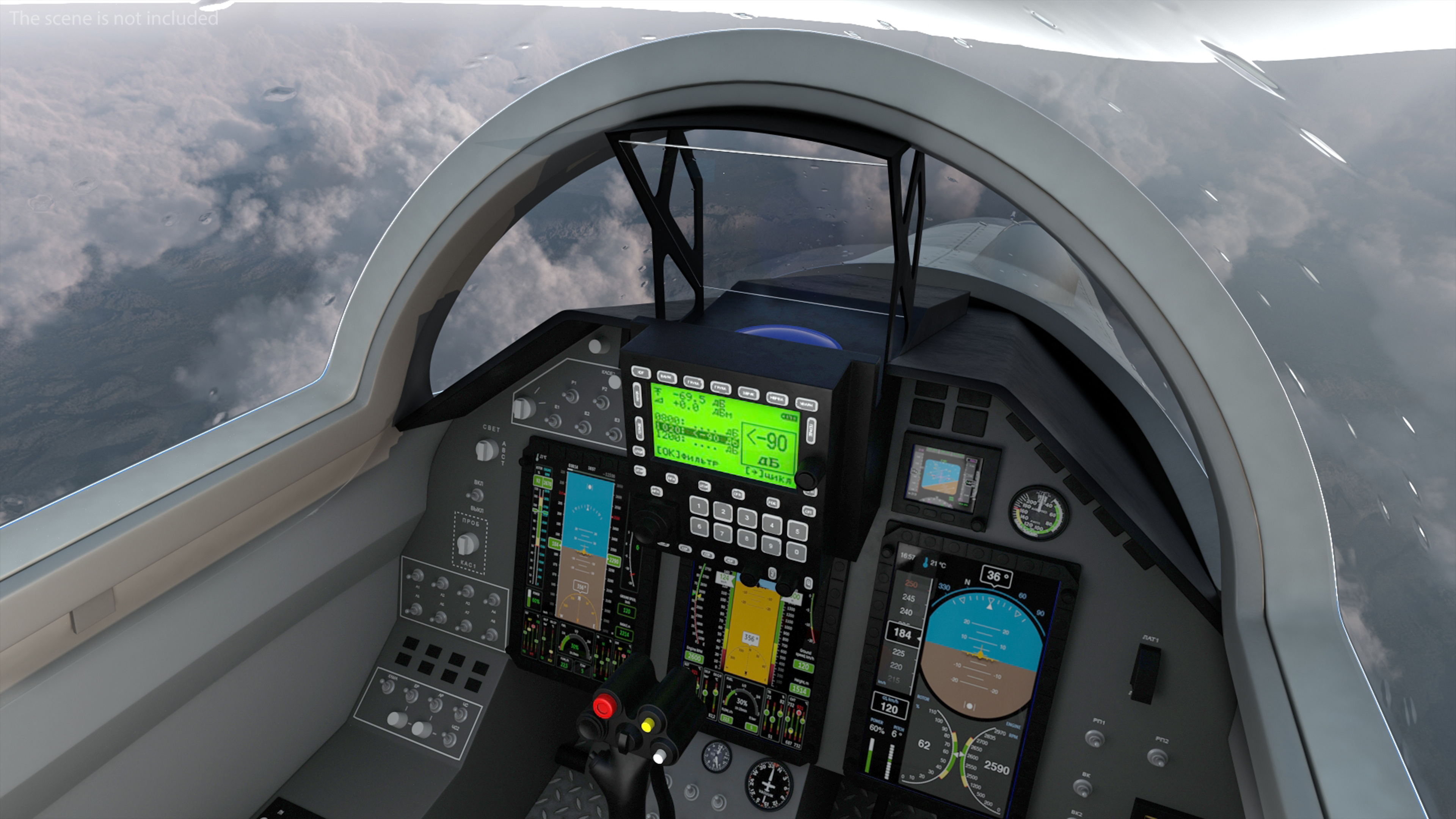 MiG 29 Fighter Aircraft with X-31PM Supersonic Missile 3D model