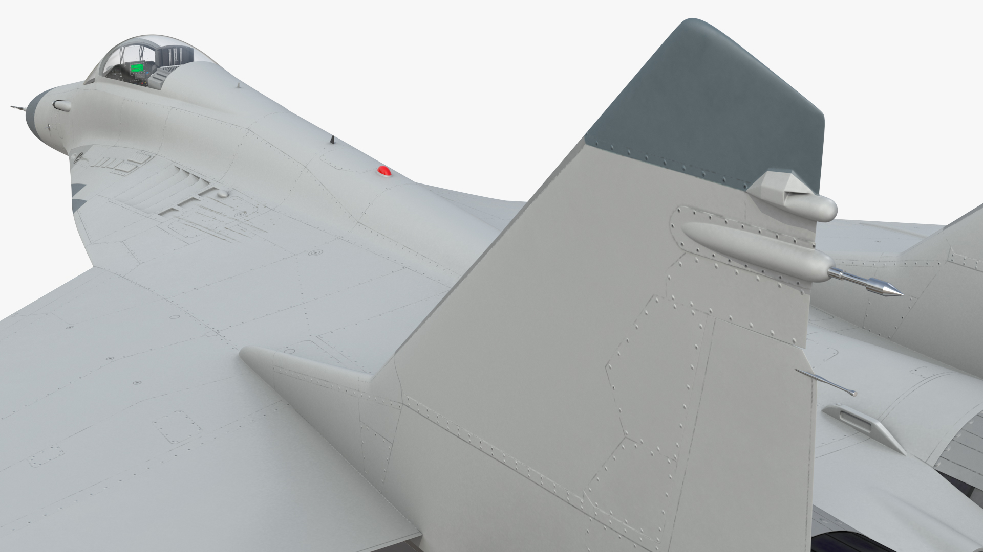 MiG 29 Fighter Aircraft with X-31PM Supersonic Missile 3D model