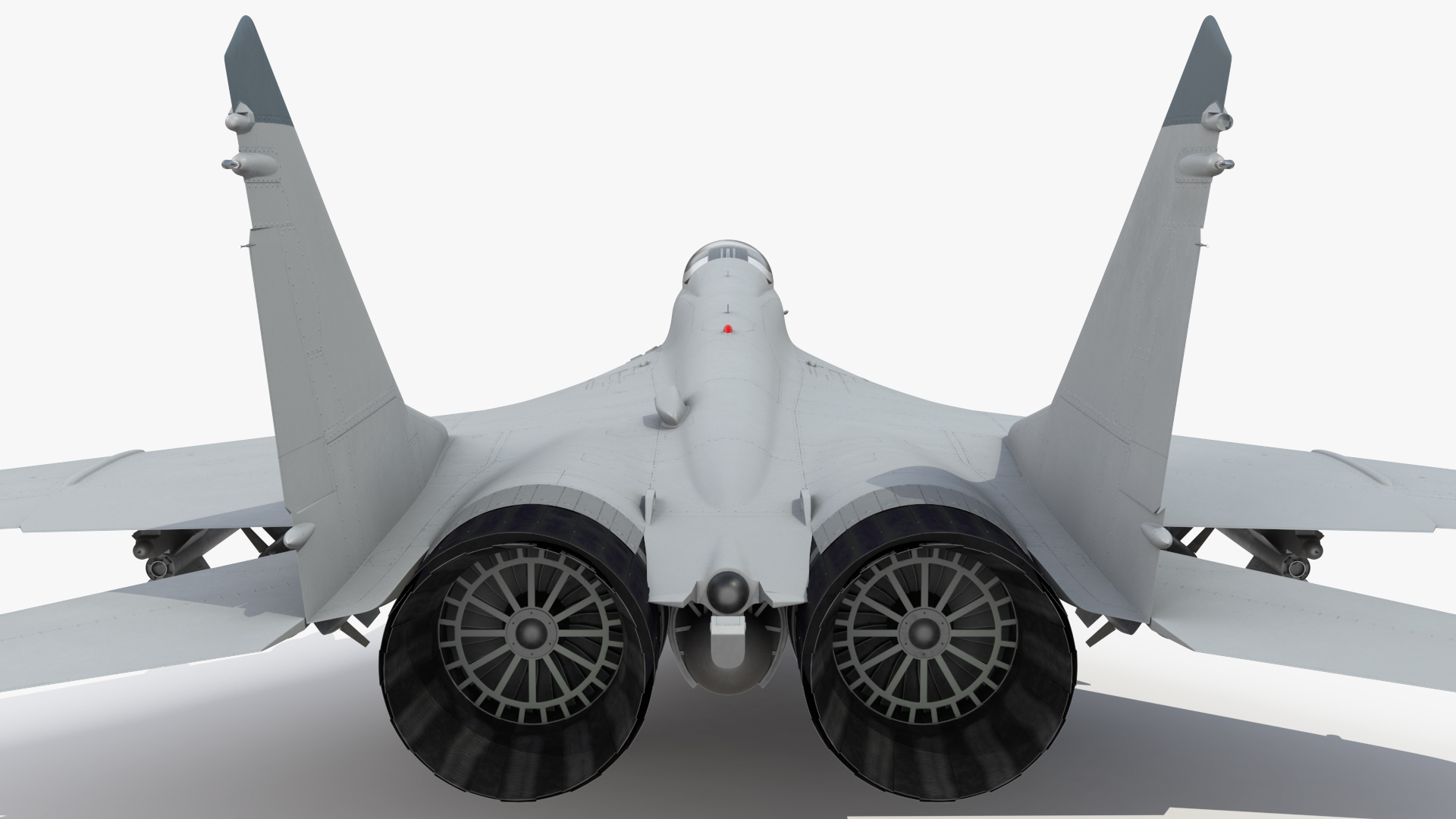 MiG 29 Fighter Aircraft with X-31PM Supersonic Missile 3D model