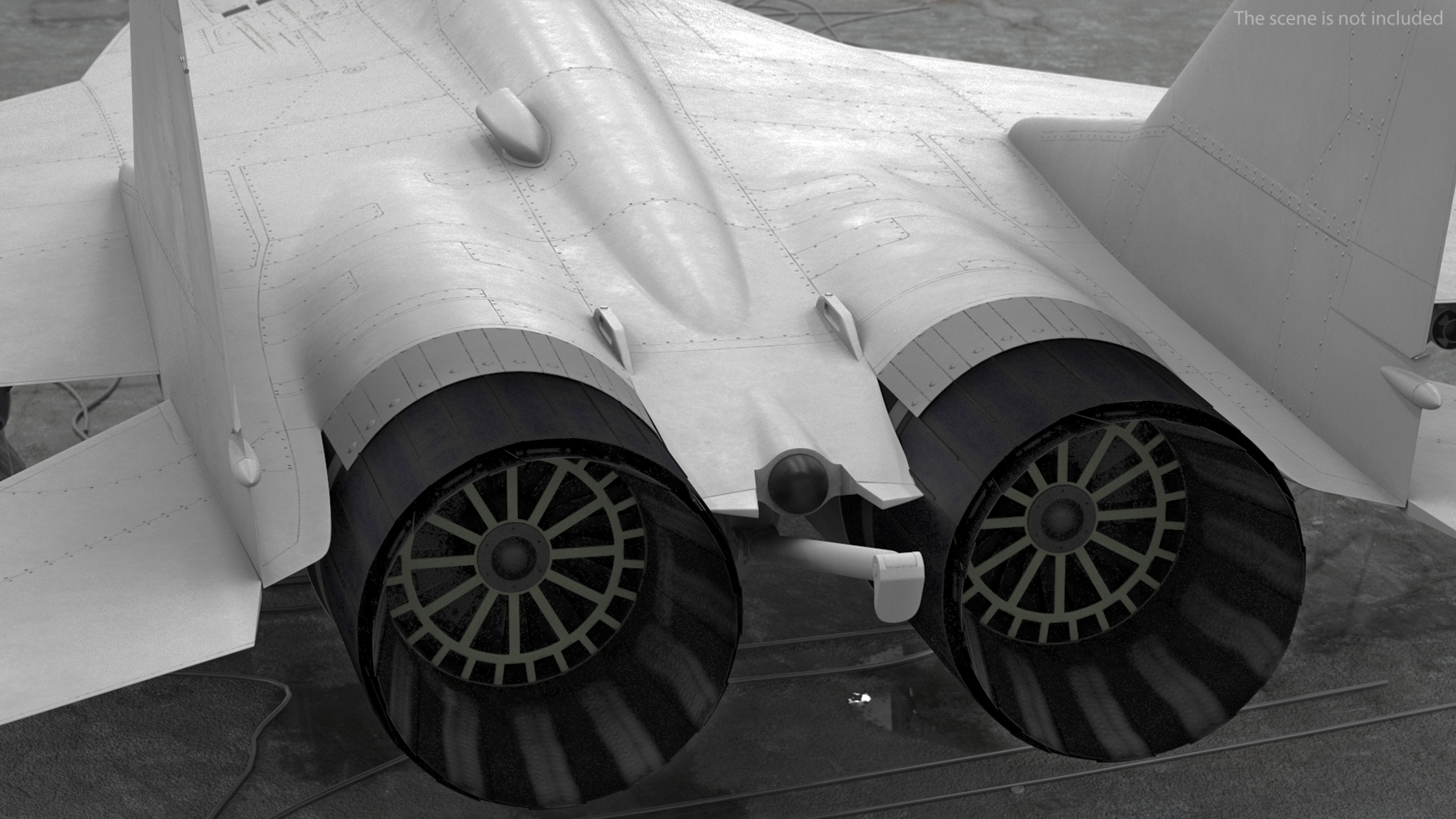 MiG 29 Fighter Aircraft with X-31PM Supersonic Missile 3D model