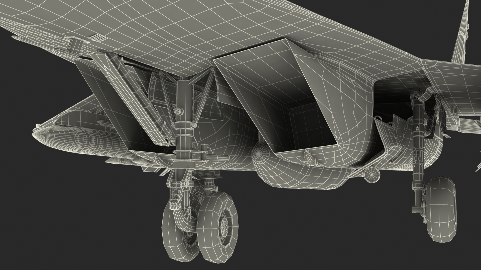 MiG 29 Fighter Aircraft with X-31PM Supersonic Missile 3D model