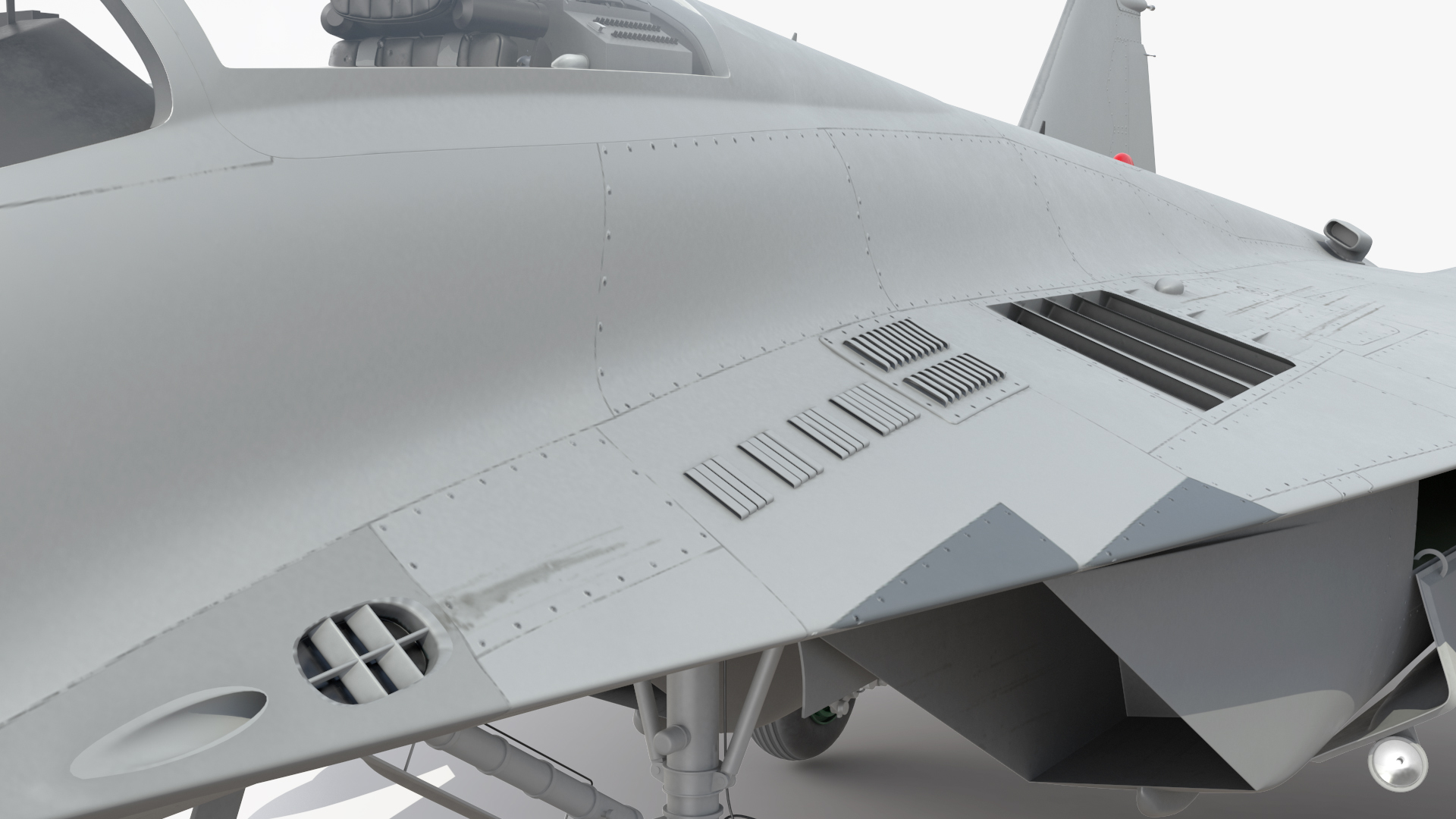 MiG 29 Fighter Aircraft with X-31PM Supersonic Missile 3D model