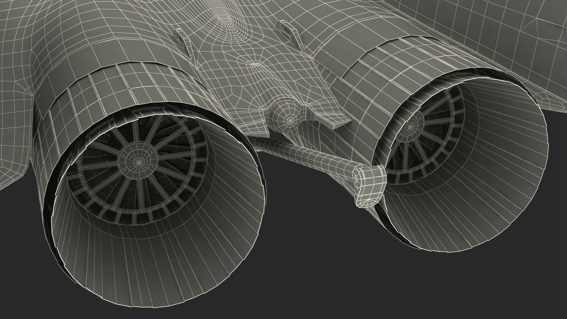 MiG 29 Fighter Aircraft with X-31PM Supersonic Missile 3D model