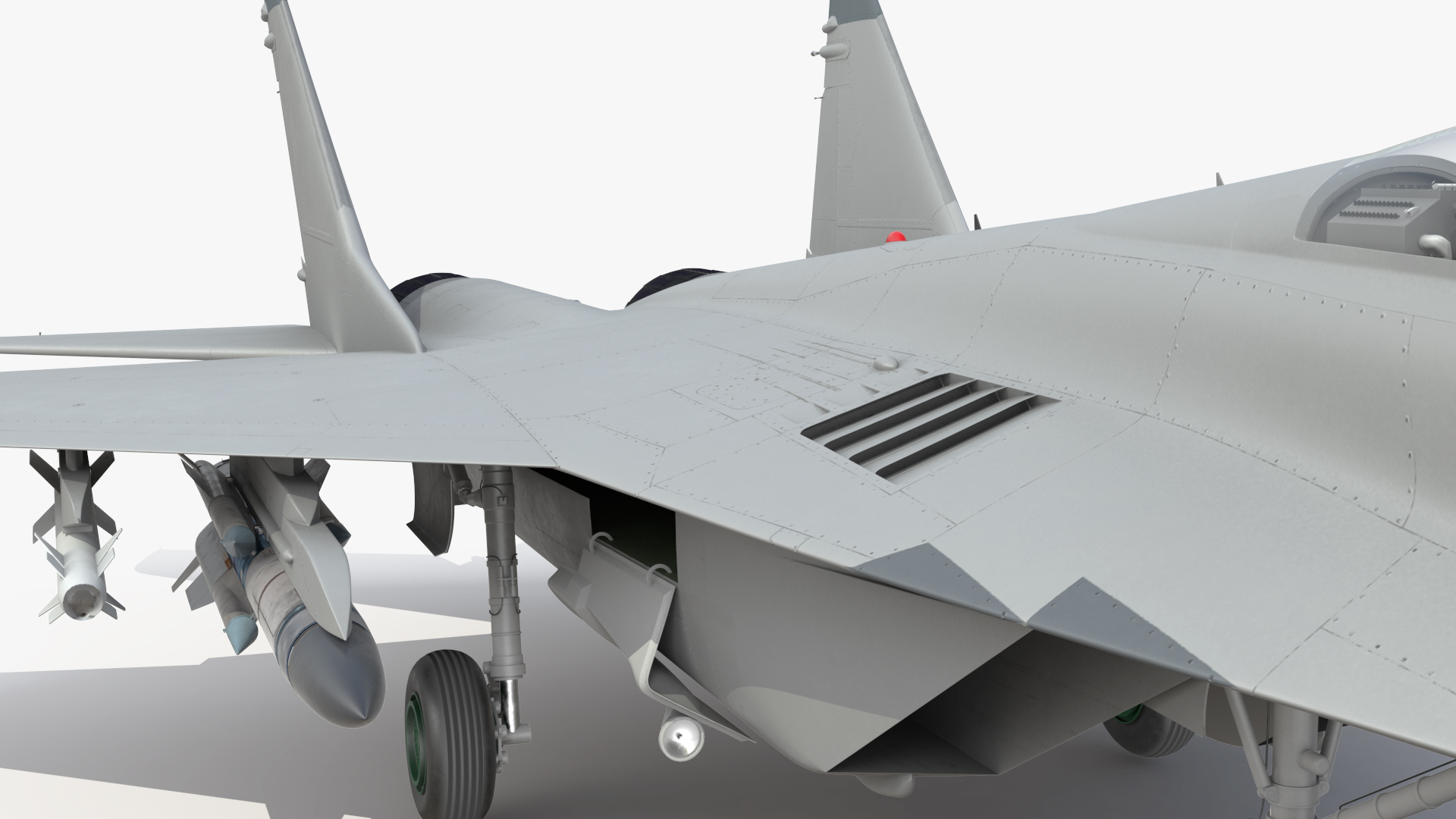MiG 29 Fighter Aircraft with X-31PM Supersonic Missile 3D model