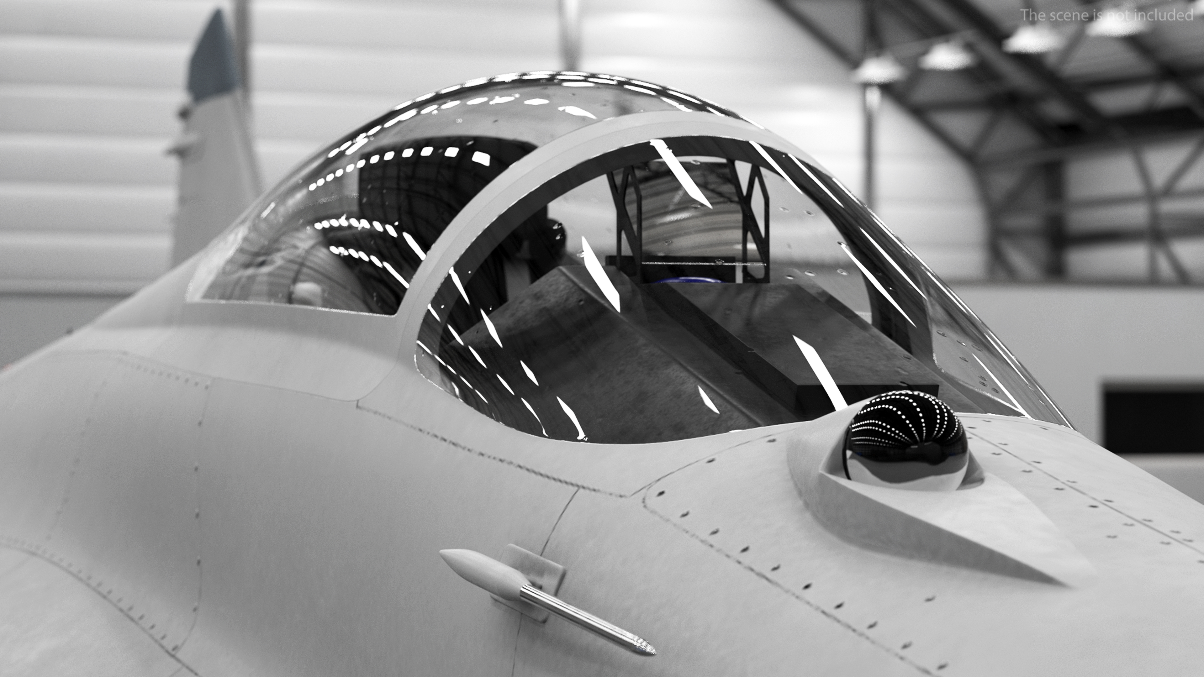 MiG 29 Fighter Aircraft with X-31PM Supersonic Missile 3D model