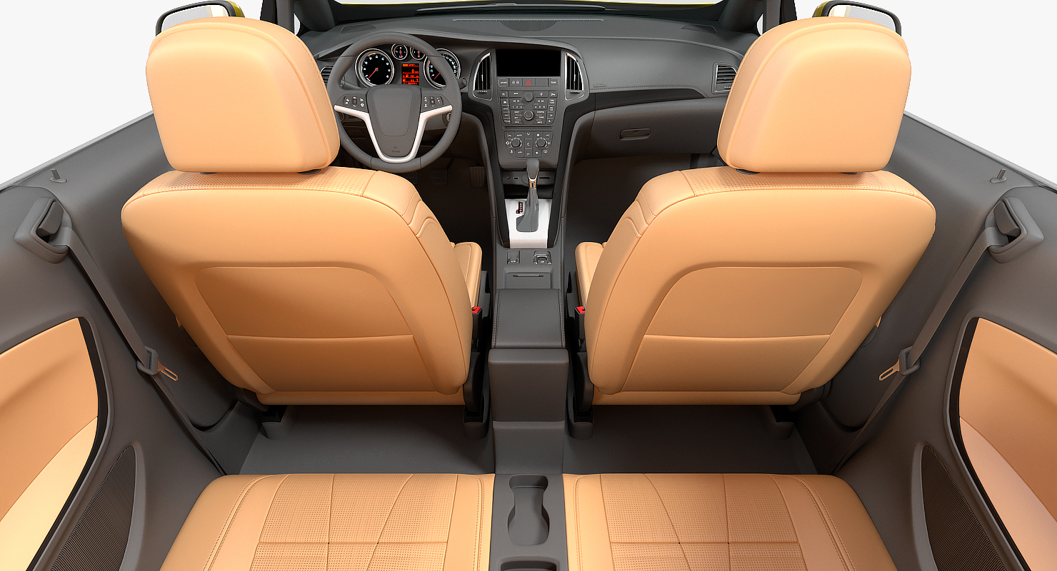 Cabriolet Generic Rigged 3D model